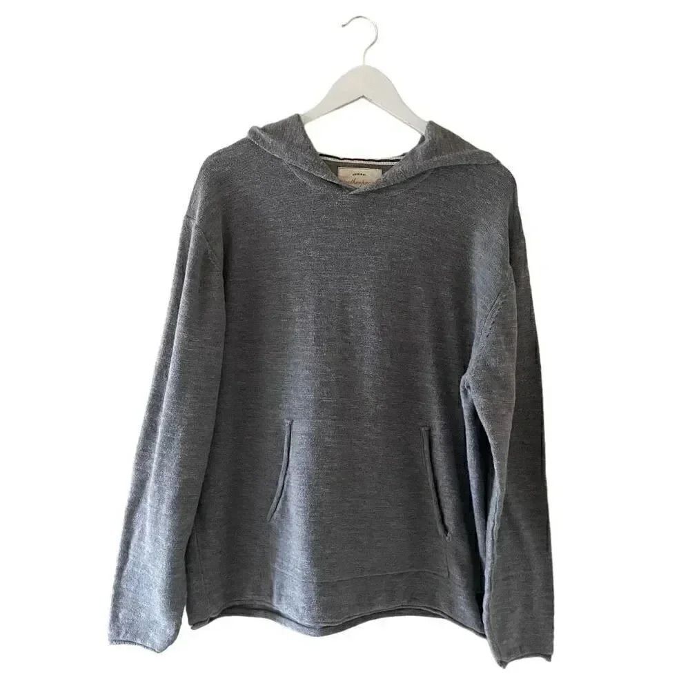 Weatherproof Vintage Heather Gray Cotton Soft V-Neck Long Sleeves SZ XL # 1786
